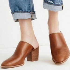 Madewell // Harper Mule size 7 english saddle